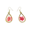 Oval Flower Resin Jewellery