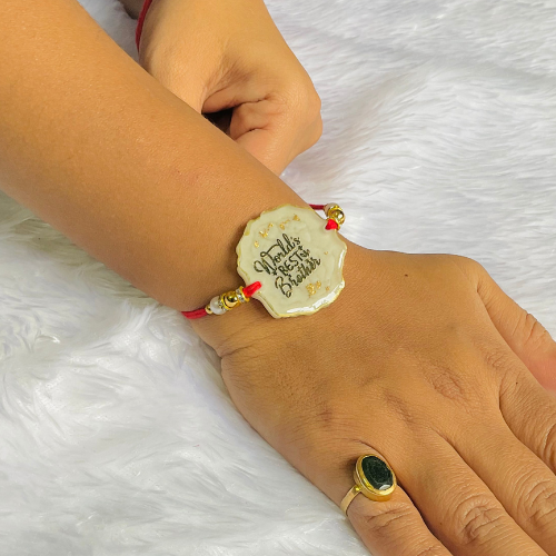 Viti Resin World Best Brother Rakhi