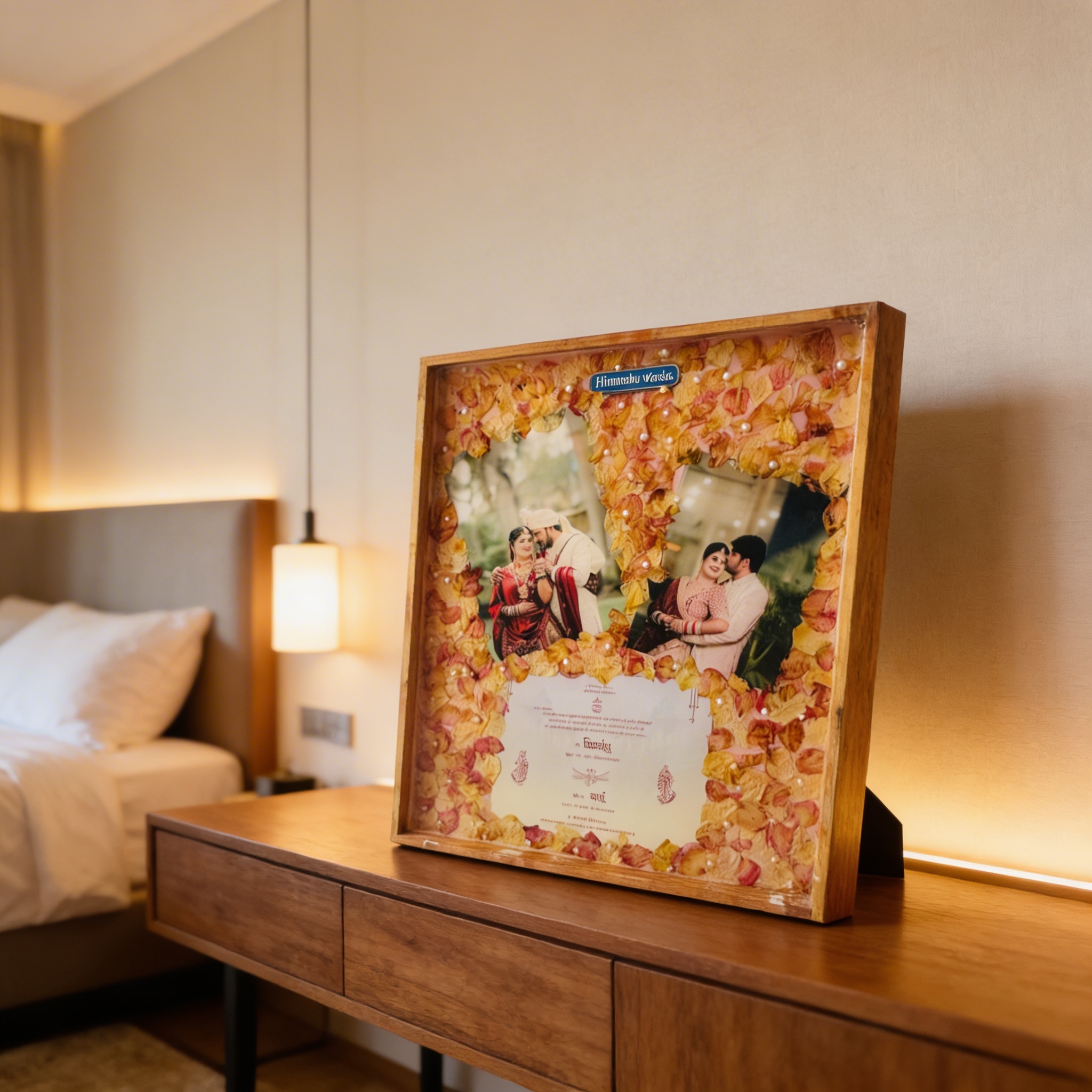 19*16 Varmala Preservation with Wedding Card - Image 2