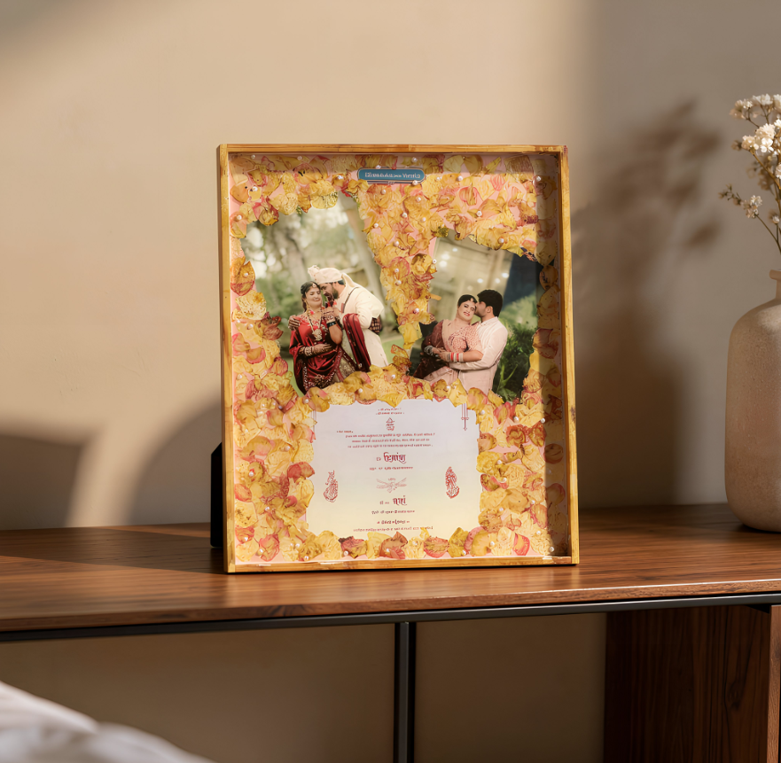 19*16 Varmala Preservation with Wedding Card - Image 3