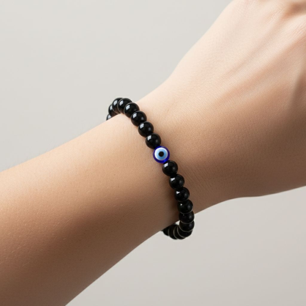 Evil Eye Bracelet with Black Obsidian - Image 4