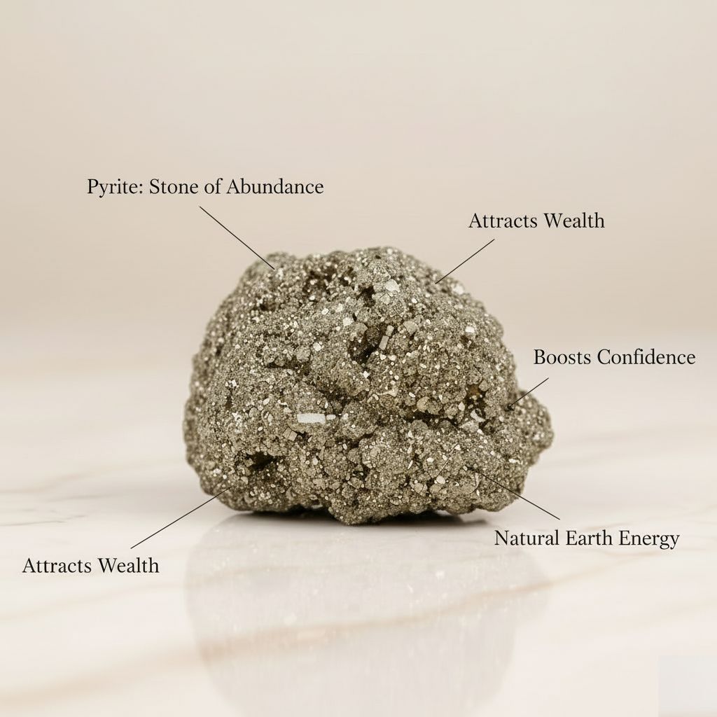 Raw Pyrite Crystal Stone 50–60 gm for Positive Energy & Money Attraction - Pyrite Crystal Stone by Viti Creations - Image 2